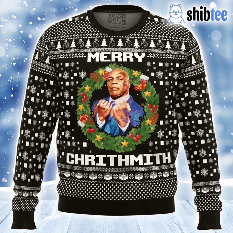 Mike Tyson Ugly Christmas Sweater 1