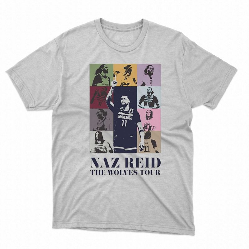 Naz Reid the wolves tour shirt