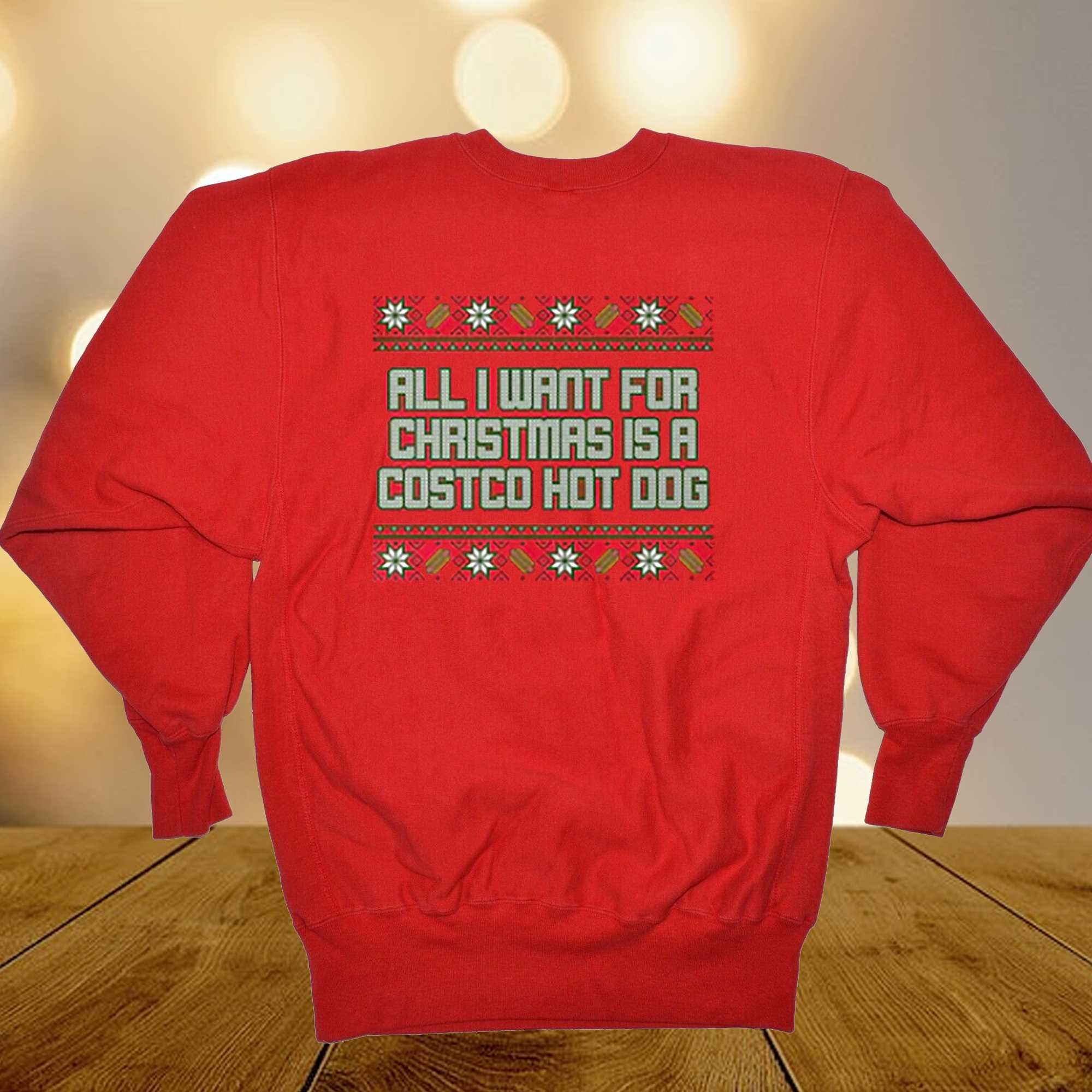 All I Want For Christmas Is A Costco Hot Dog Christmas Sweater ...