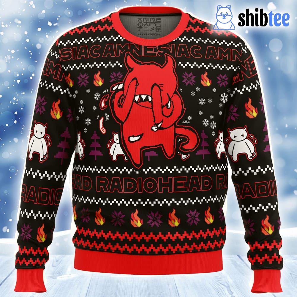 Amnesiac Radiohead Ugly Christmas Sweater
