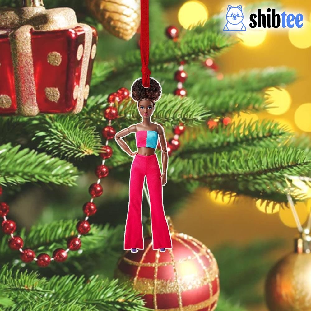 Black barbie christmas discount ornaments