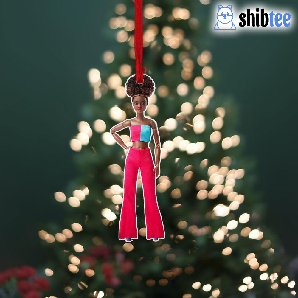 Black barbie christmas discount ornaments