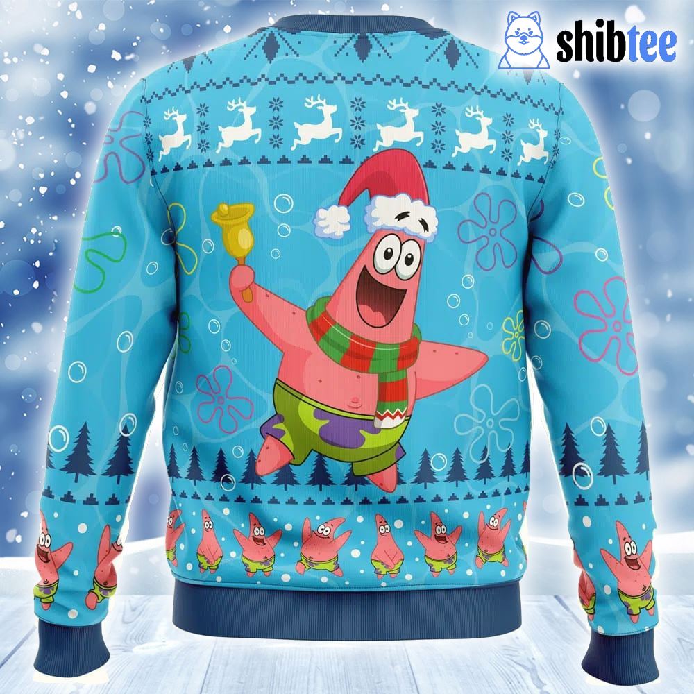 Christmas Patrick Sponge Bob Ugly Christmas Sweater Christmas Patrick Sponge Bob Ugly Christmas Sweater