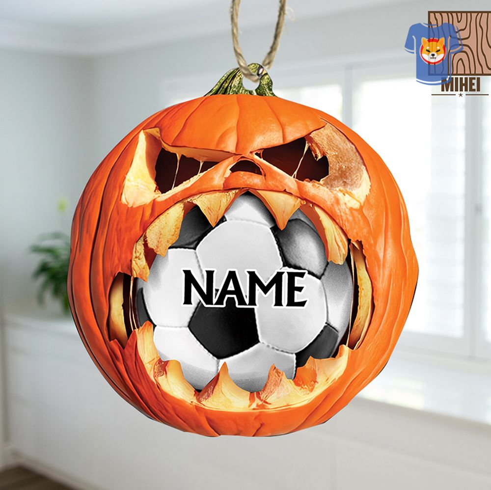 Customizable Soccer Player Ornament Personalized Halloween Ornament 2023 For Soccer Lovers Pumpkin Car Ornament Halloween Christmas Gift Customizable Soccer Player Ornament Personalized Halloween Ornament 2023 For Soccer Lovers Pumpkin Car Ornament Halloween Christmas Gift