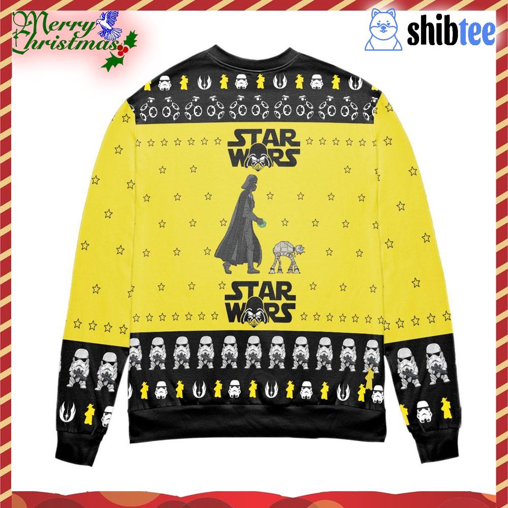 Darth Vader Walking Pet At-at Star Wars Ugly Christmas Sweater – All Over Print 3d Sweater Darth Vader Walking Pet At-at Star Wars Ugly Christmas Sweater – All Over Print 3d Sweater