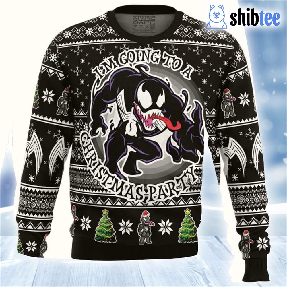 Im Going To A Christmas Party Venom Ugly Christmas Sweater Im Going To A Christmas Party Venom Ugly Christmas Sweater