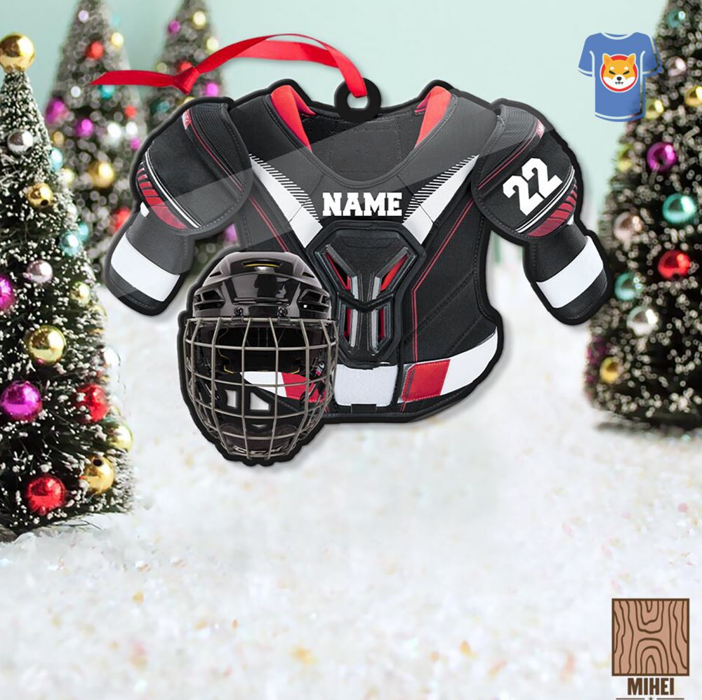 Personalized Hockey Helmet Ornament Custom Hockey Shoulder Pads Christmas Ornament Ice Hockey Player Xmas Tree Decor Christmas Son Gifts Personalized Hockey Helmet Ornament Custom Hockey Shoulder Pads Christmas Ornament Ice Hockey Player Xmas Tree Decor Christmas Son Gifts