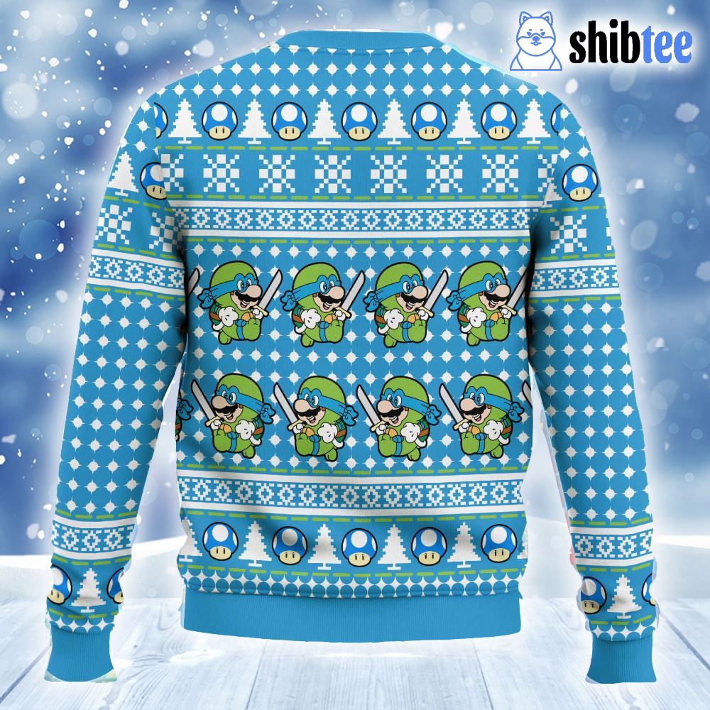 Super Leo Bro Mario Ugly Christmas Sweater Super Leo Bro Mario Ugly Christmas Sweater