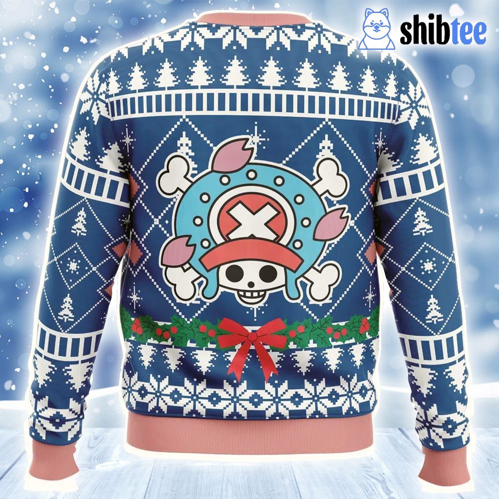 Surprised Tony Tony Chopper One Piece Ugly Christmas Sweater Surprised Tony Tony Chopper One Piece Ugly Christmas Sweater