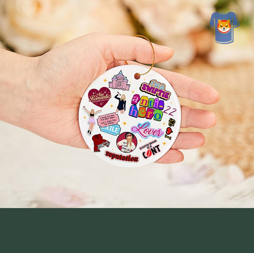 Swiftie Christmas Ornament Taylor Xmas Ceramic Ornament Heart Sunglasses Lipstick Eras Tour Midnights989 Reputation Christmas Gifts Swiftie Christmas Ornament Taylor Xmas Ceramic Ornament Heart Sunglasses Lipstick Eras Tour Midnights989 Reputation Christmas Gifts