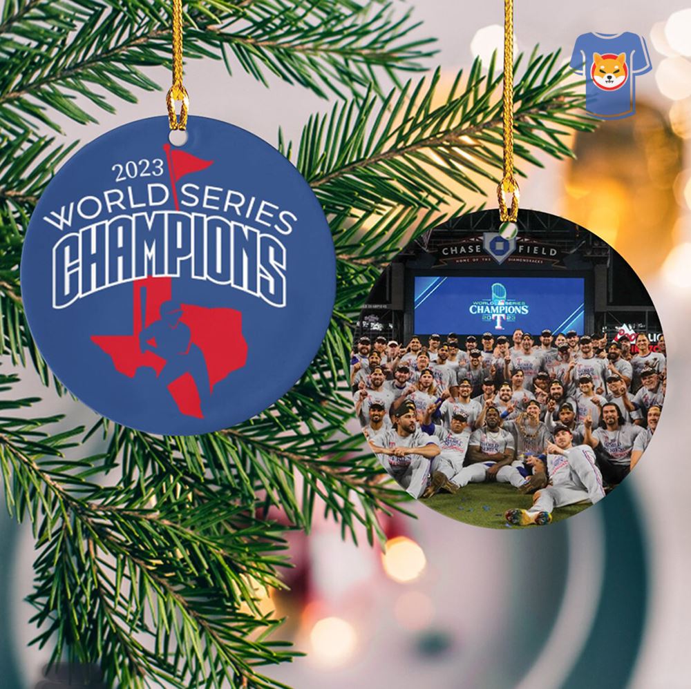 Texas Baseball 2023 World Series Champions Christmas Ornament Rangers ...