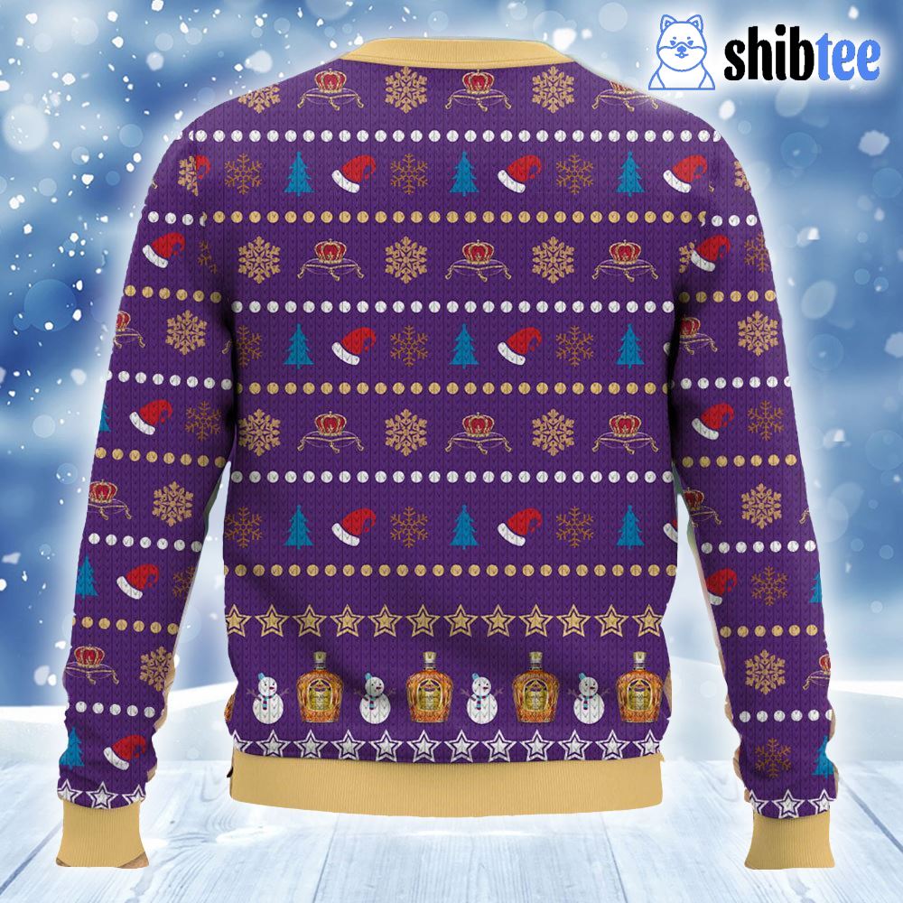 Time To Drink Crown Royal Ugly Christmas Sweater Time To Drink Crown Royal Ugly Christmas Sweater