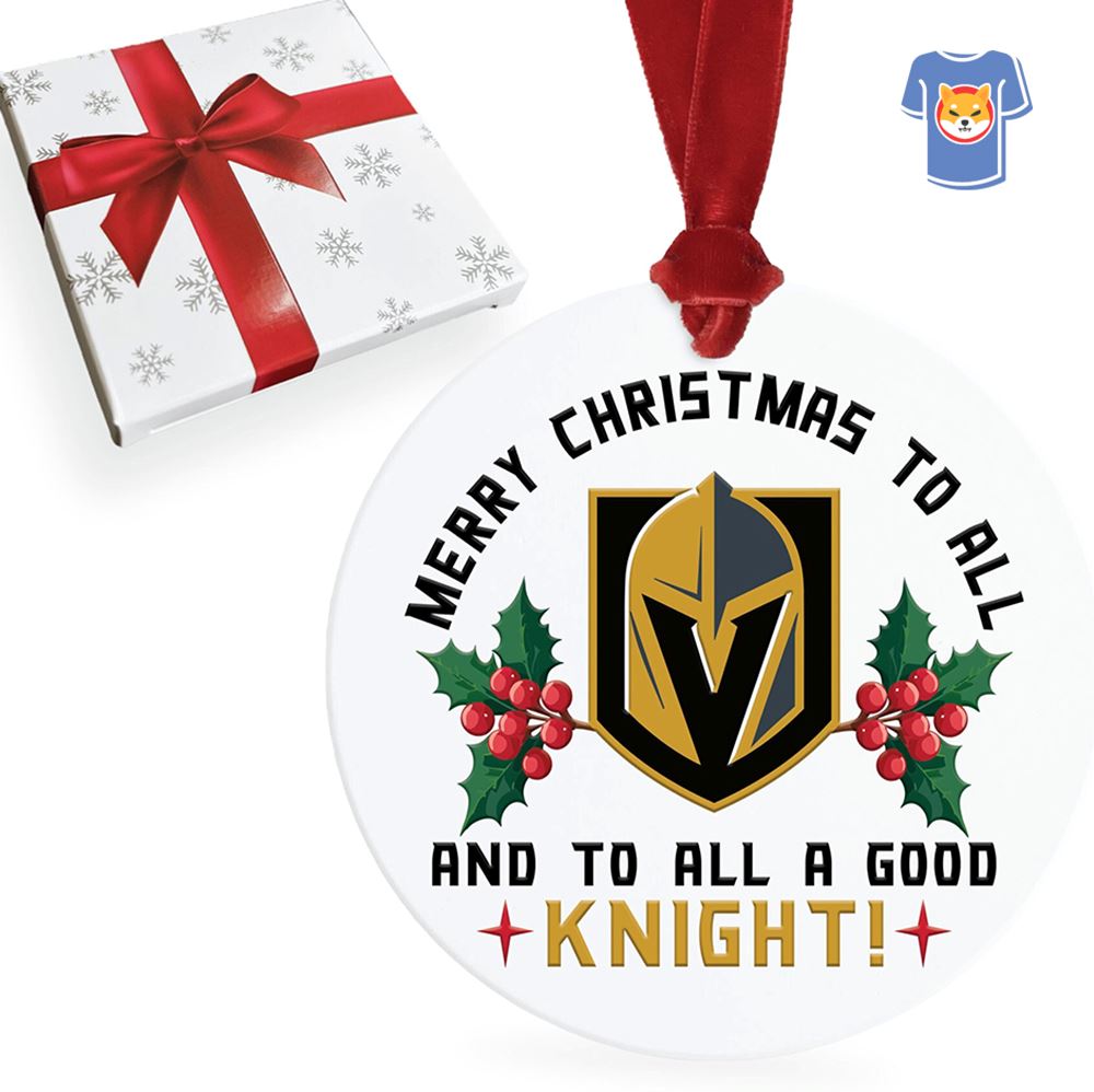 Vegas Golden Knights Christmas Stanley Cup Champions Ornament
