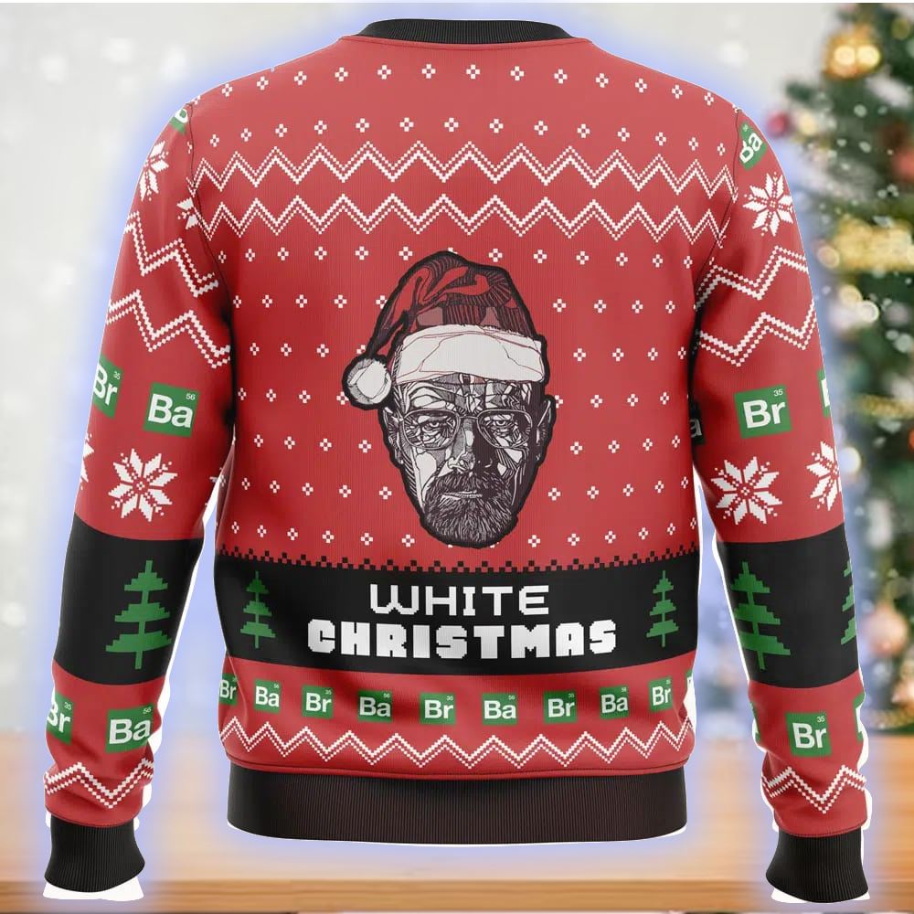 White Christmas Breaking Bad Ugly Christmas Sweater White Christmas Breaking Bad Ugly Christmas Sweater