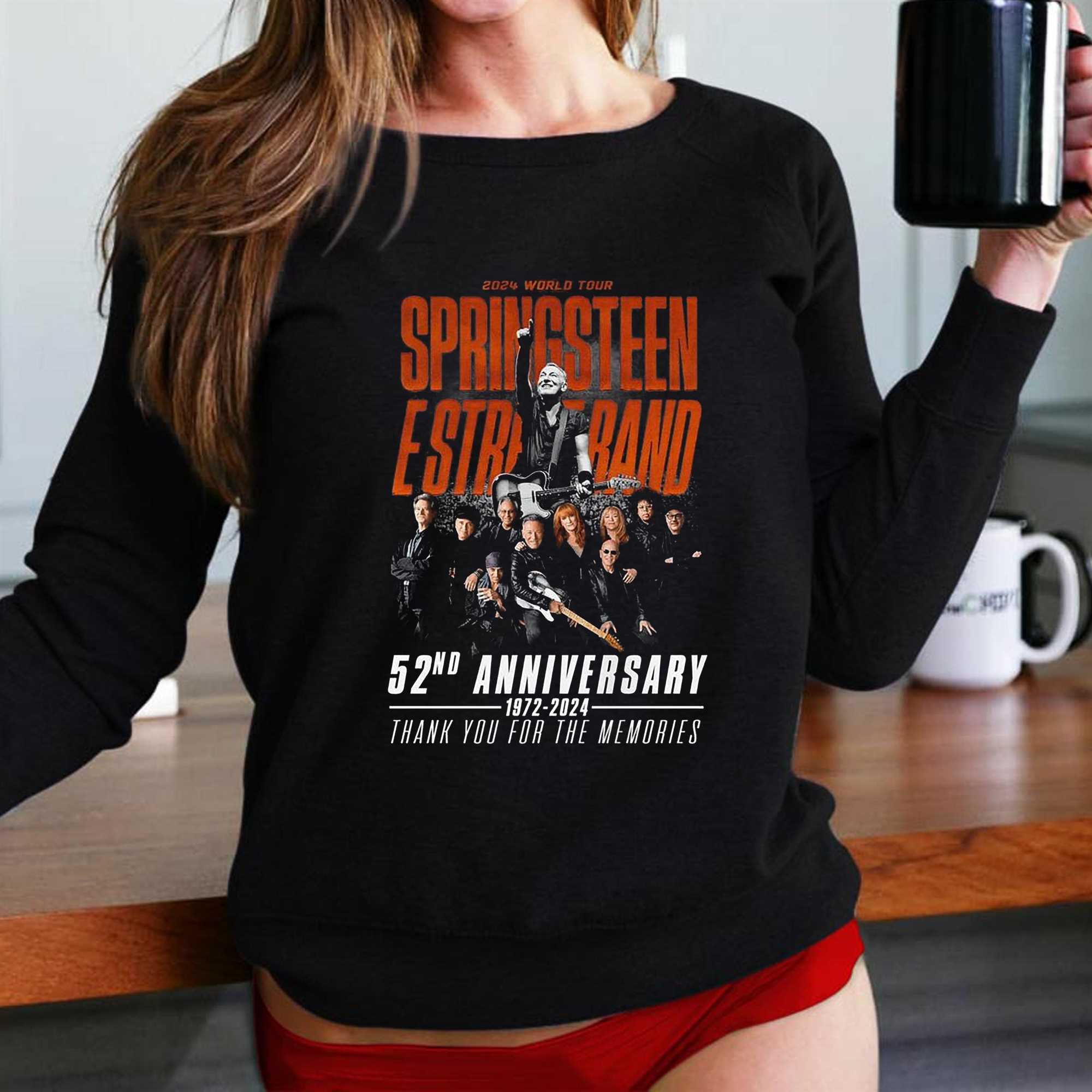 2024 World Tour Bruce Springsteen E Street Band 52nd Anniversary 1972   2024 World Tour Bruce Springsteen E Street Band 52nd Anniversary 1972 2024 T Shirt 2 