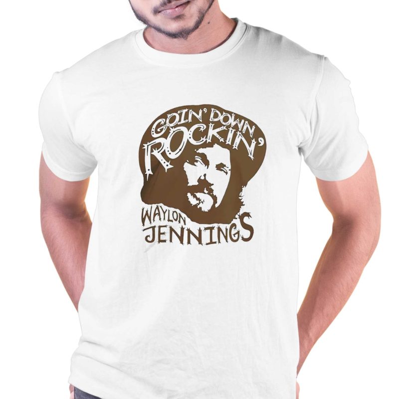 Waylon Jennings goin’ down rockin’ shirt