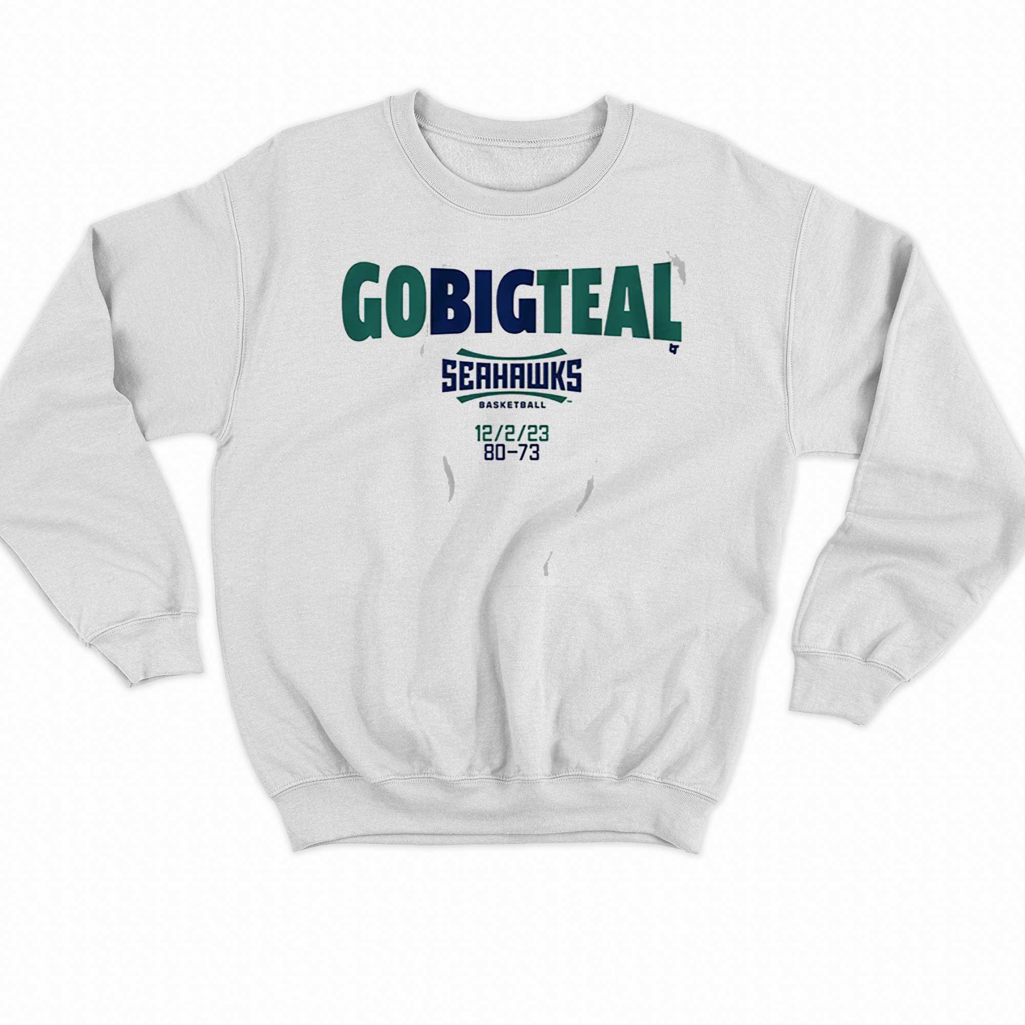 Uncw Basketball Go Big Teal Shirt Shibtee Clothing