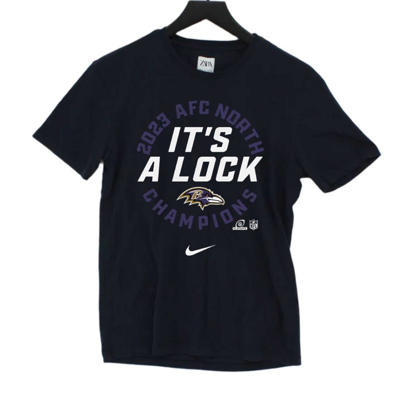Baltimore Ravens 2023 AFC North Champions T Shirt