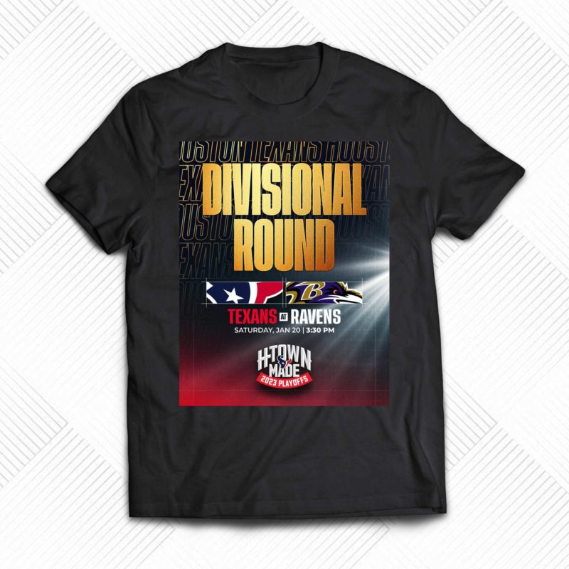 Divisional Round Texas vs Ravens saturday jan 20 T shirt