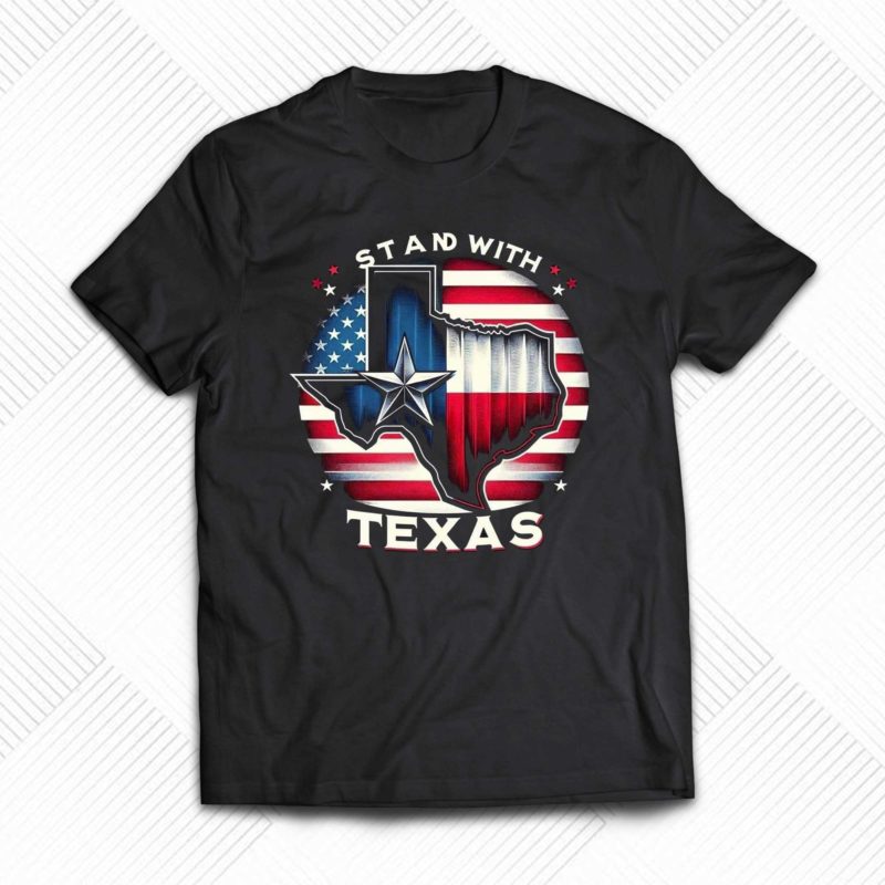 Greg Abbott stand with texas shirt