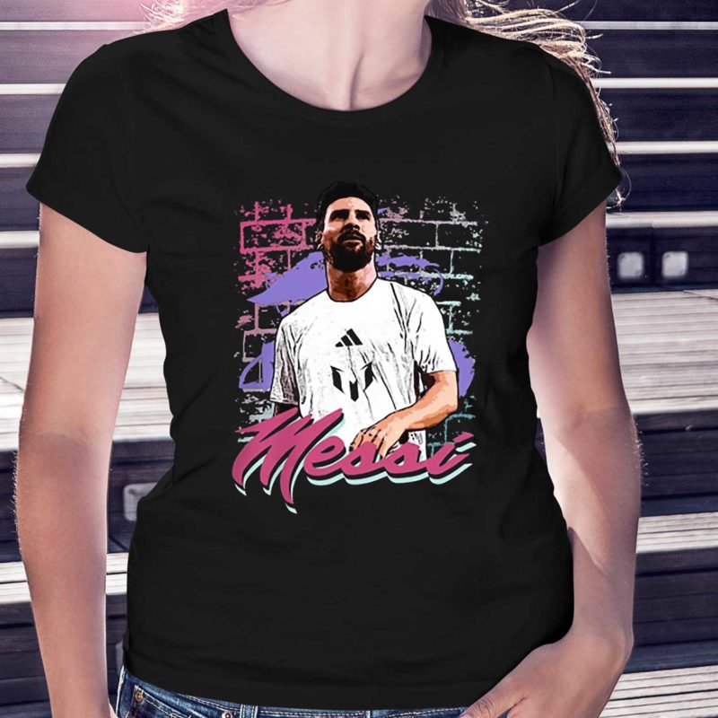 Lionel Messi Inter Miami CF adidas Mural T Shirt