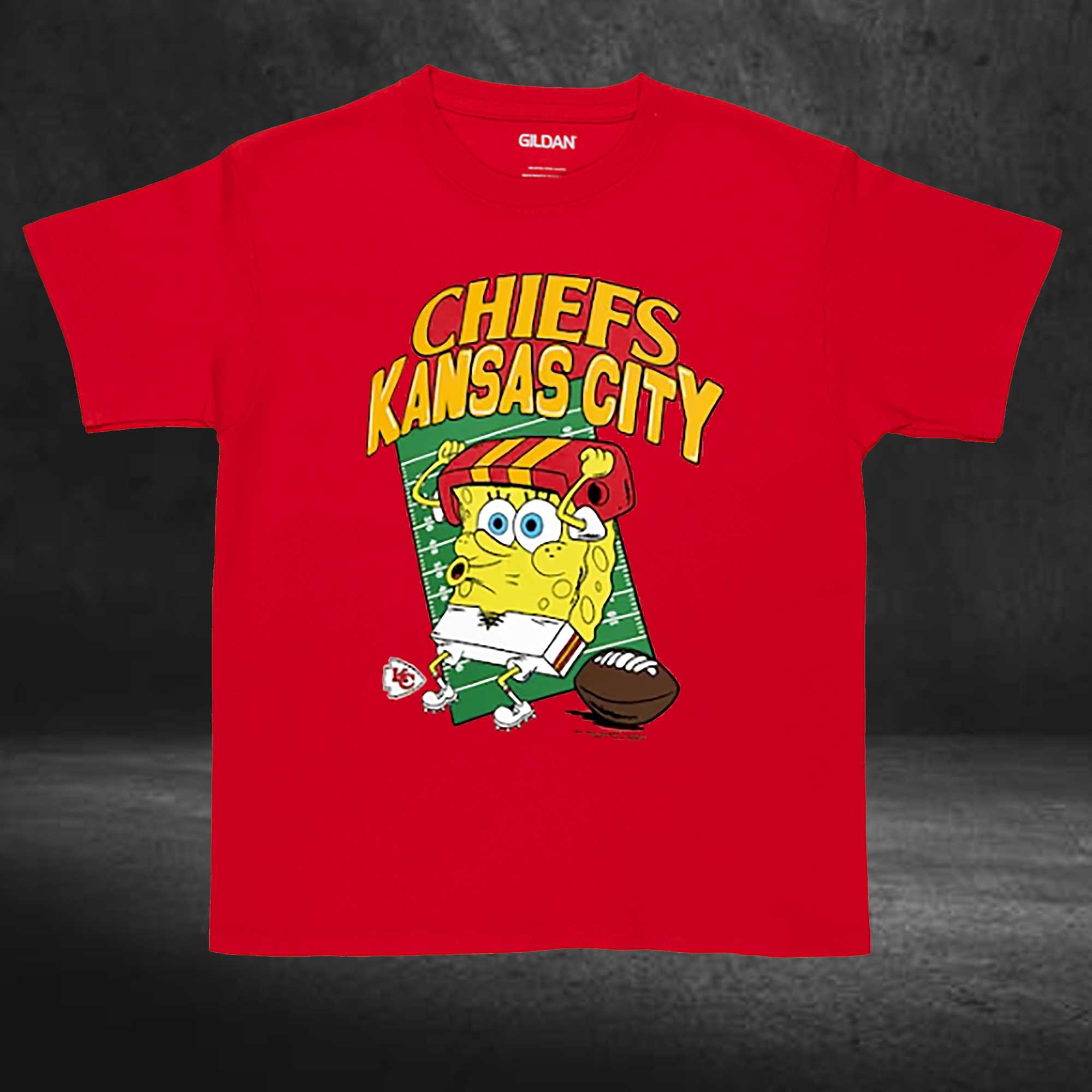 Kansas City Chiefs Homage Super Bowl Lviii X Spongebob Squarepants T-shirt 