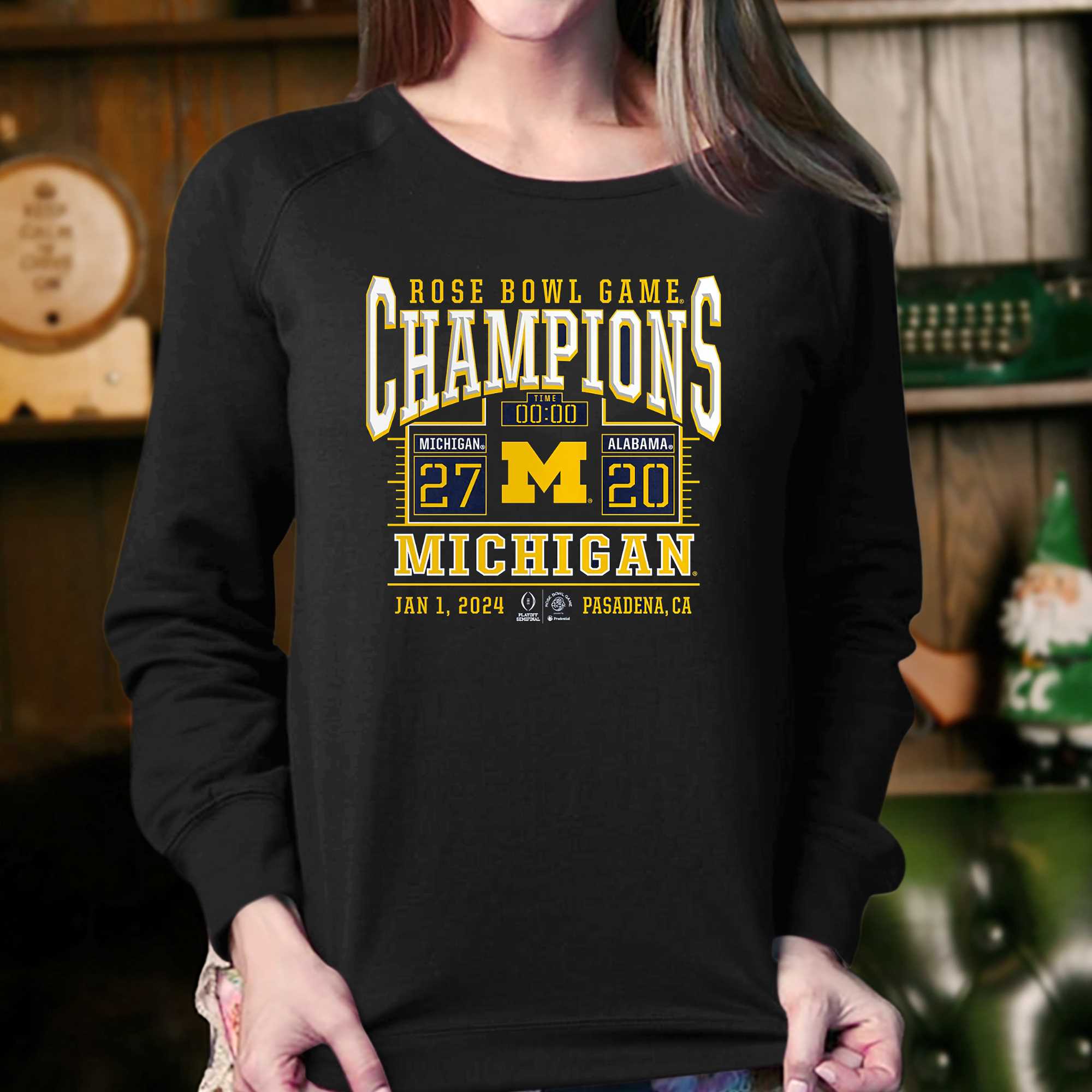 Michigan Wolverines College Football Playoff 2024 Rose Bowl Champions ...