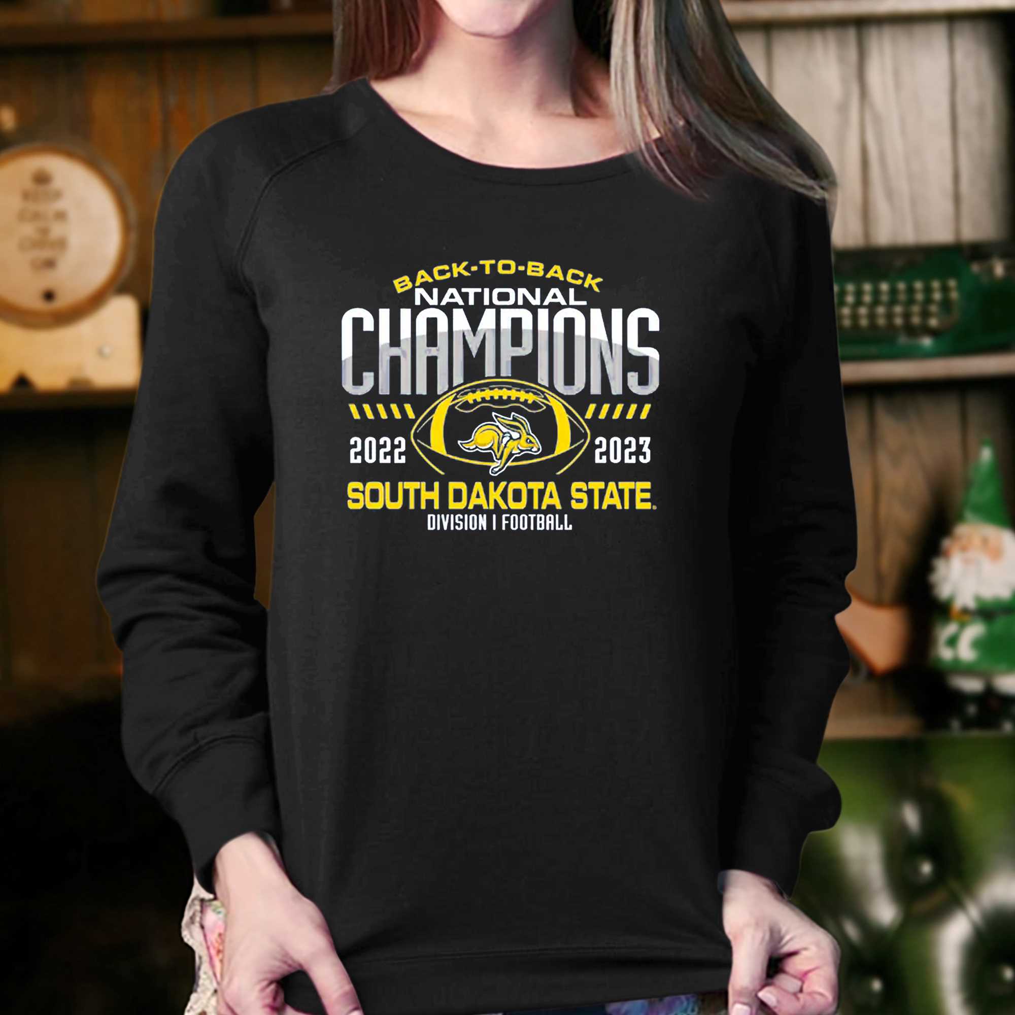 South Dakota State Jackrabbits Back-to-back Fcs Football National Champions T-shirt 