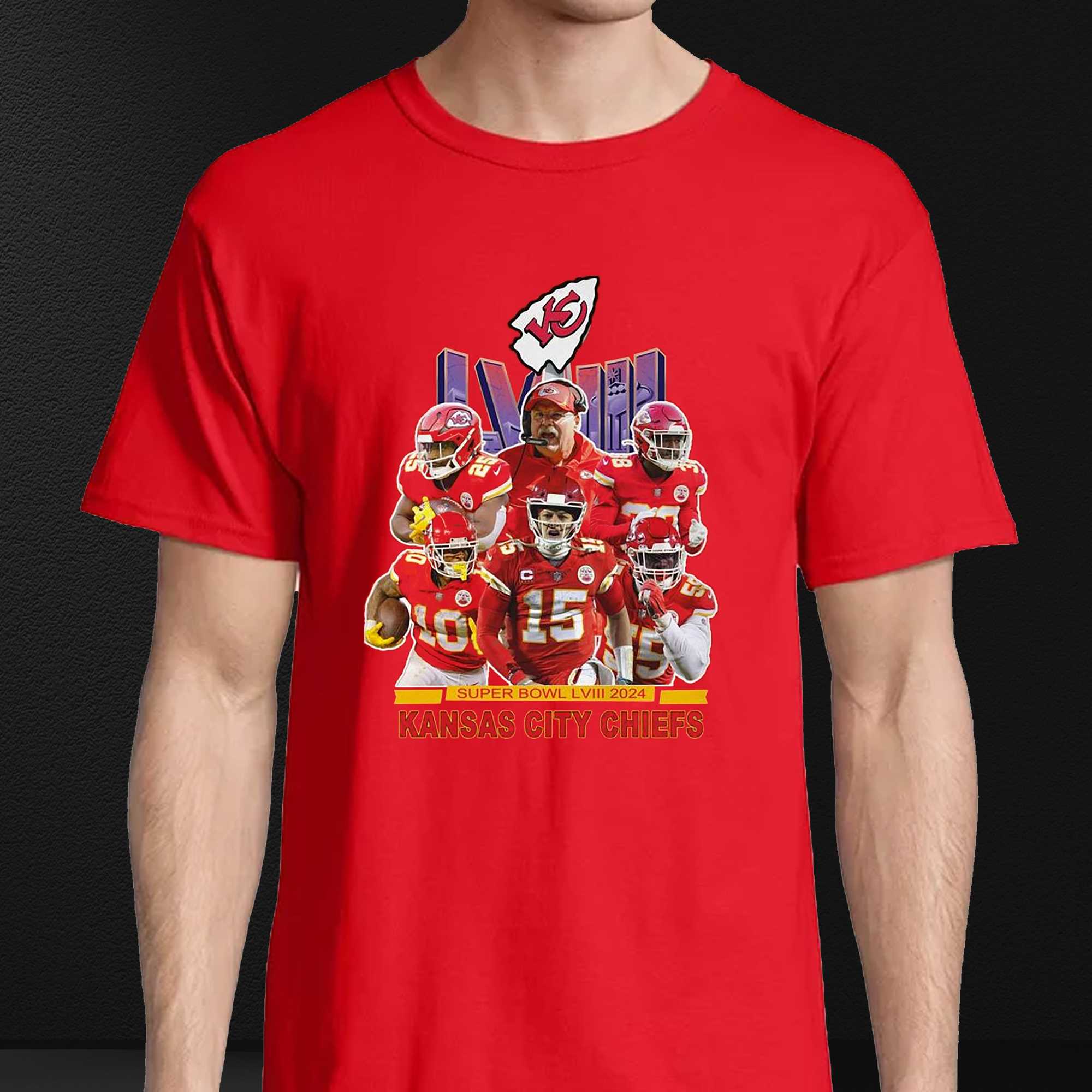Super Bowl Lviii 2024 Kansas City Chiefs T-shirt 