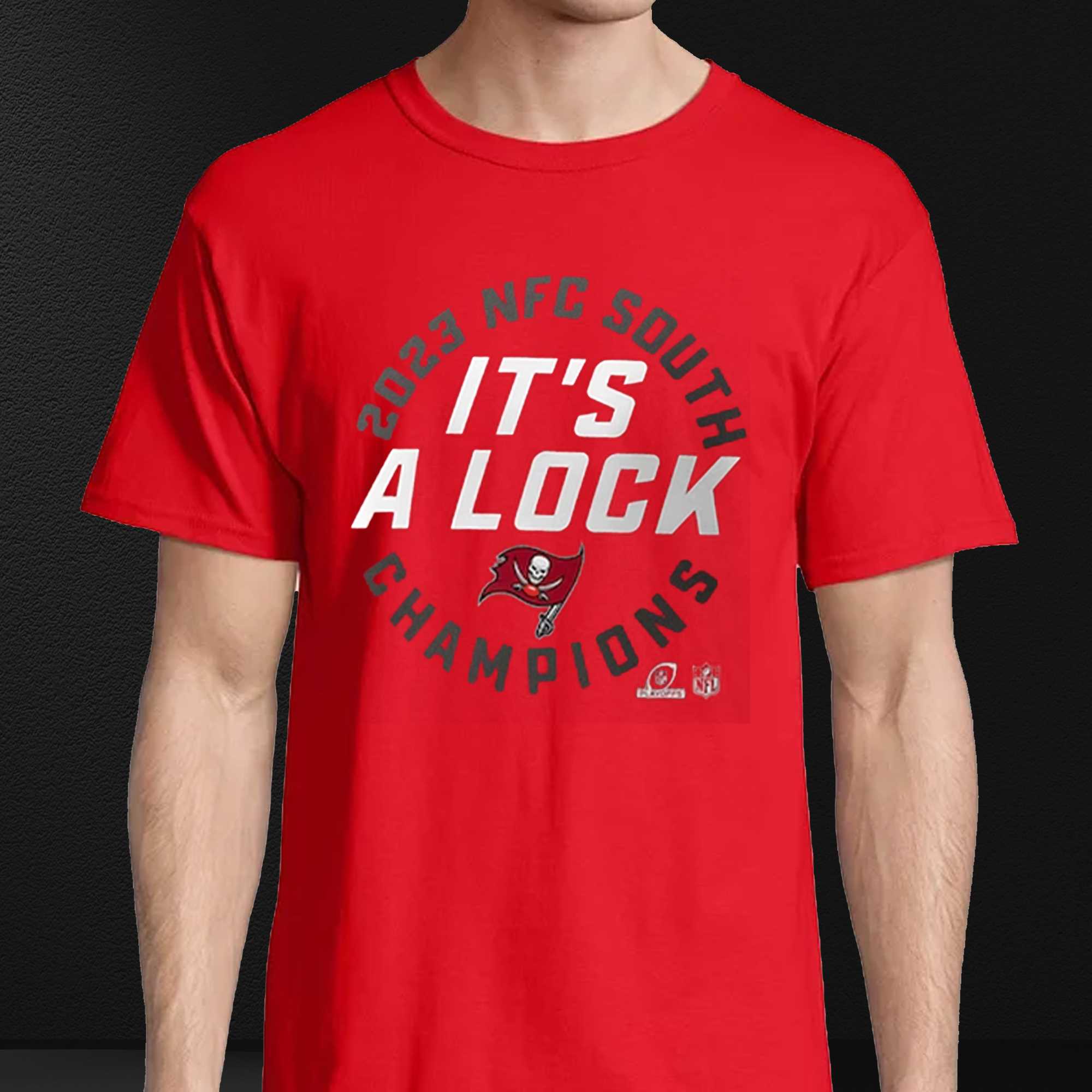 tampa bay buccaneers 2023 nfc south division champions its a lock t shirt
