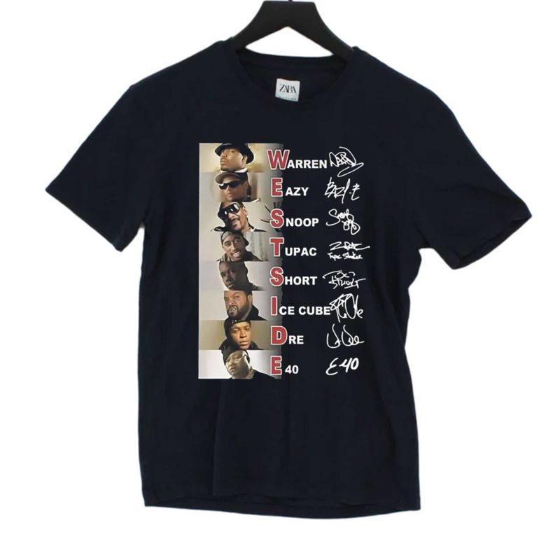 warren eazy snoop tupac short ice cube dre E40 shirt