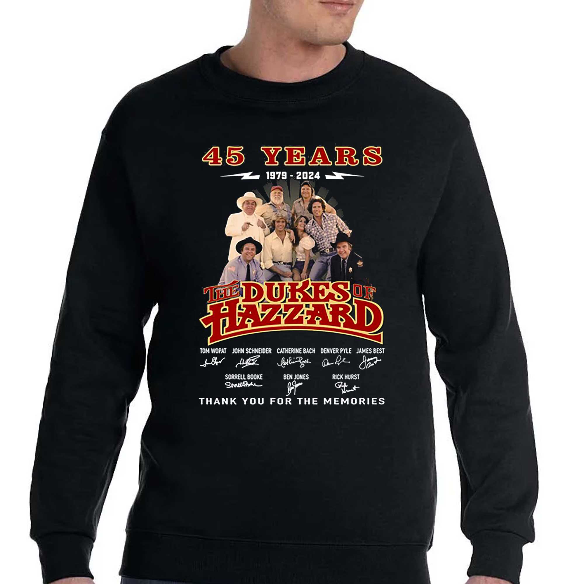 The Dukes Of Hazzard 45 Years Of The Memories T Shirt 