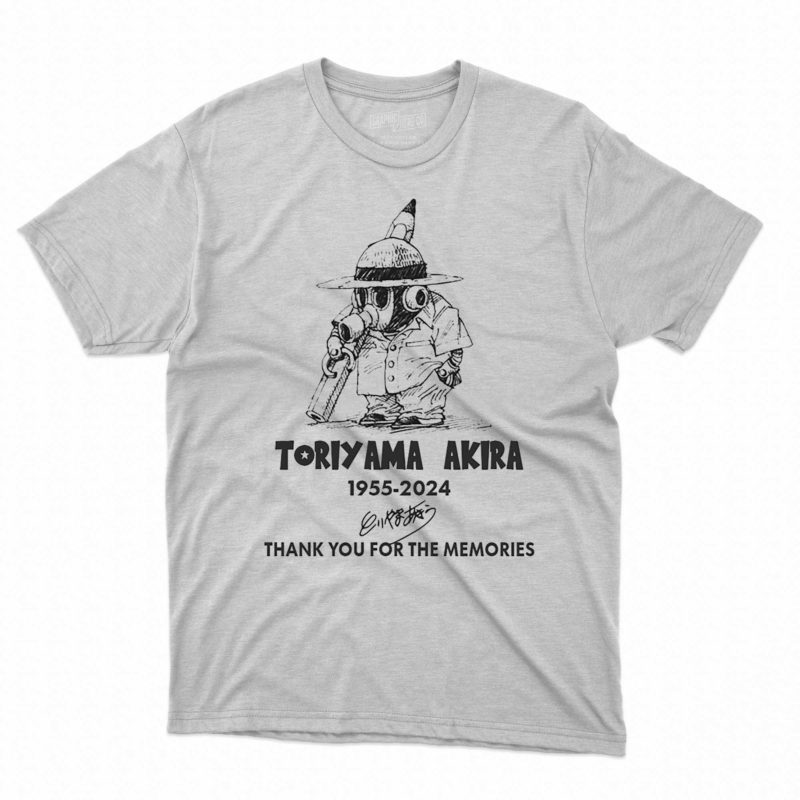 Toriyama Akira 1955 2024 Thank You For The Memories T Shirt