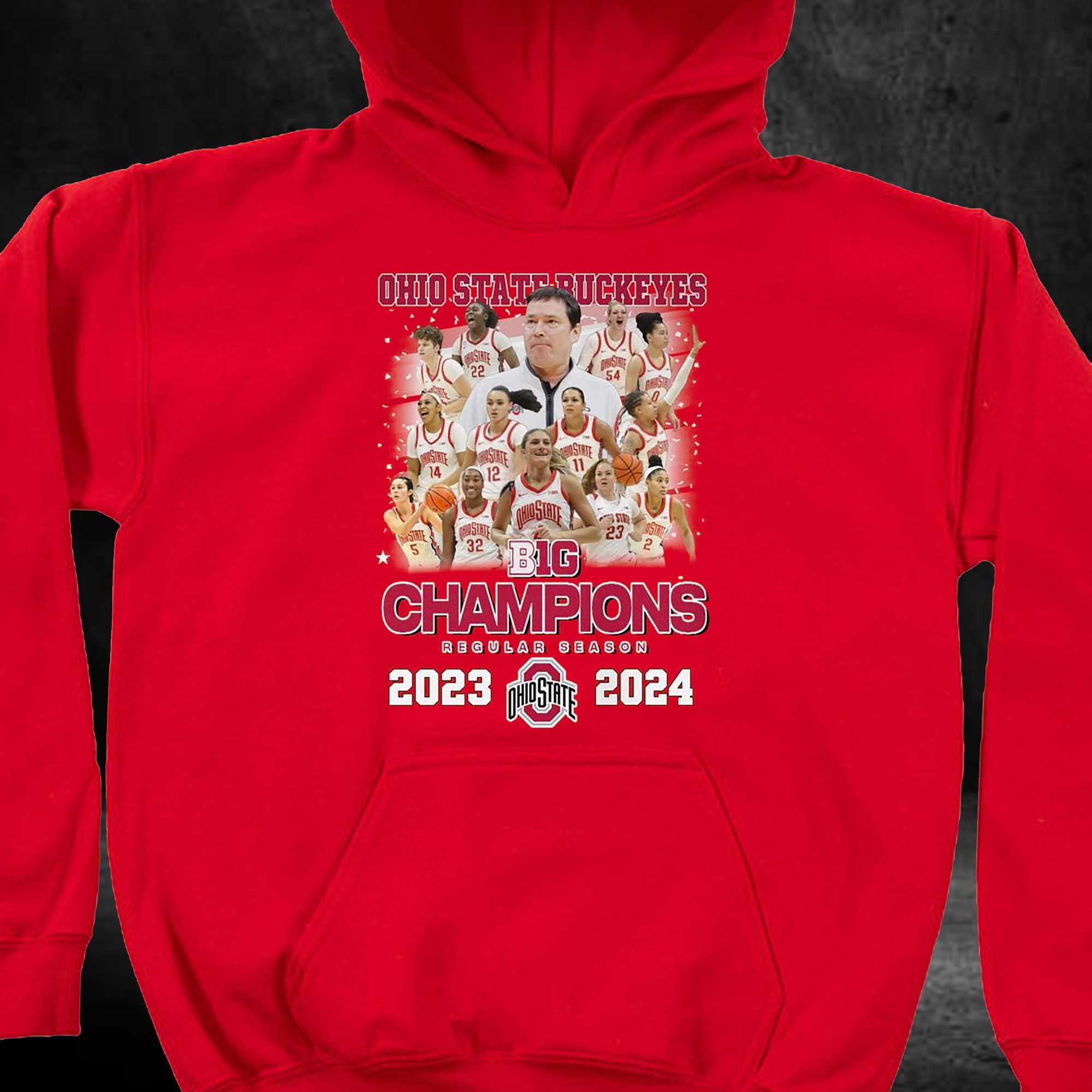 Ohio State Buckeyes B1g Champions Regular Season 2023-2024 T-shirt 