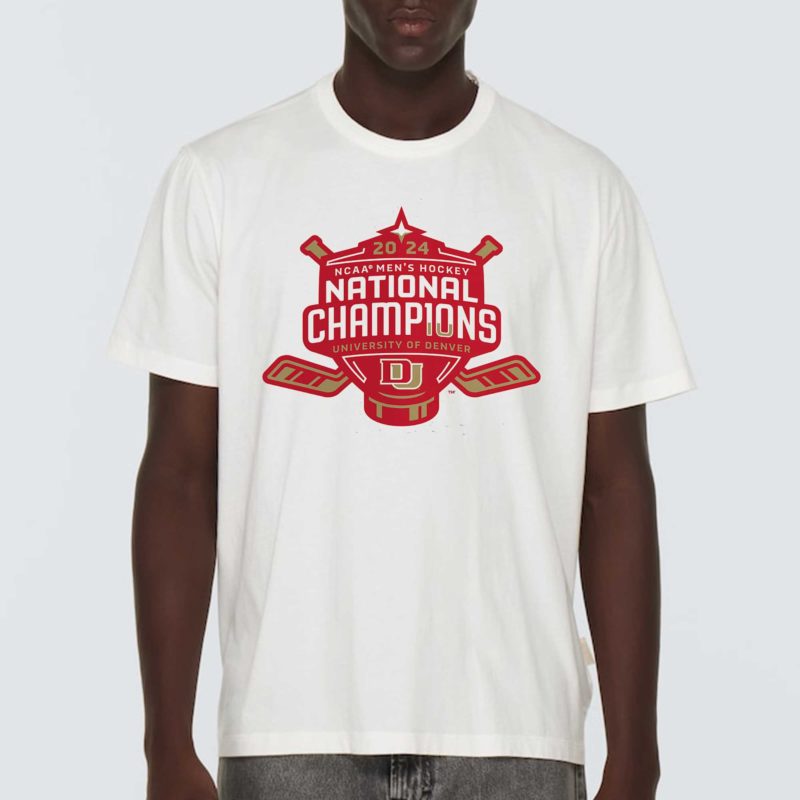 Denver Pioneers 2024 NCAA Men's Hockey National Champions Line Change T Shirt