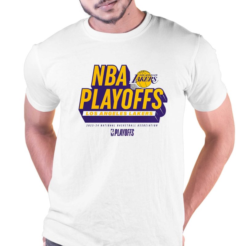 Los Angeles Lakers 2024 NBA Playoffs Defensive Stance T Shirt