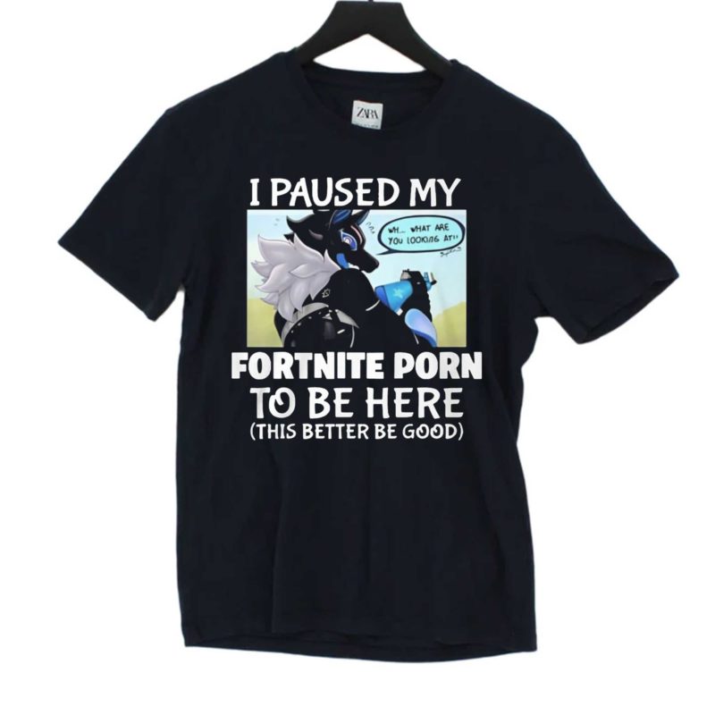 I Paused My Fortnite To Be Here This Better Be Good Shirt