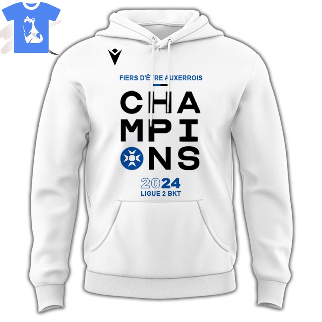 Aj Auxerre Champions 2024 Ligue 2 Bkt Hoodie Aj Auxerre Champions 2024 Ligue 2 Bkt Hoodie