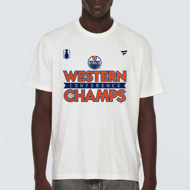 Edmonton Oilers 2024 Western Conference Champions Locker Room T Shirt