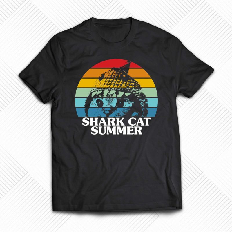 Shark Cat Summer Shirt