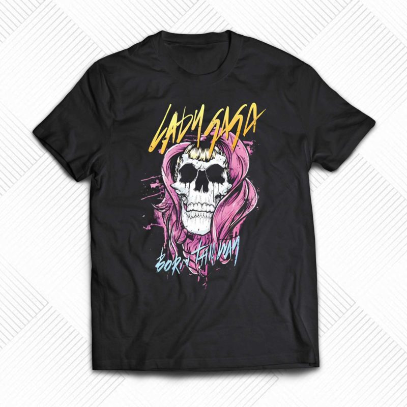 Bruno Mars Lady Gaga Born This Way Skull Shirt