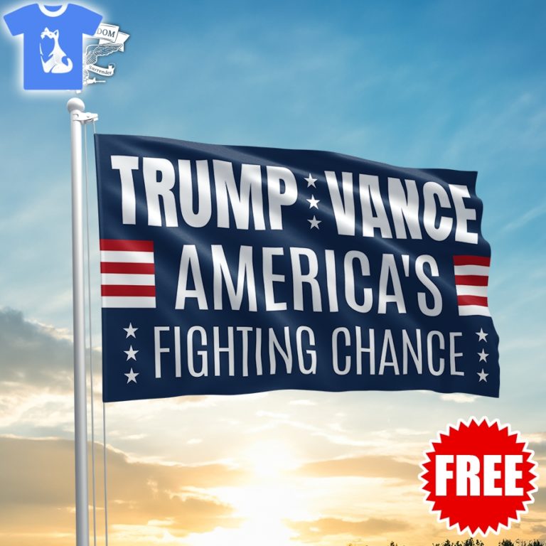 Trump Vance America's fighting chance Flag